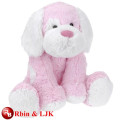 OEM suave ICTI peluche de juguete de fábrica perro juguete de peluche de color rosa